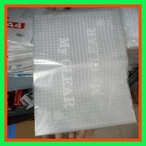 Xấp bìa nút my clear a4/f4-bìa sơ mi vpp thanh tú