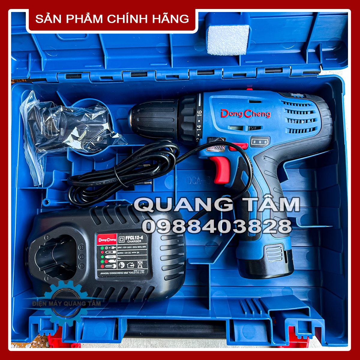 Máy khoan bắt vít pin 12v dongcheng dcjz10-10 ek
