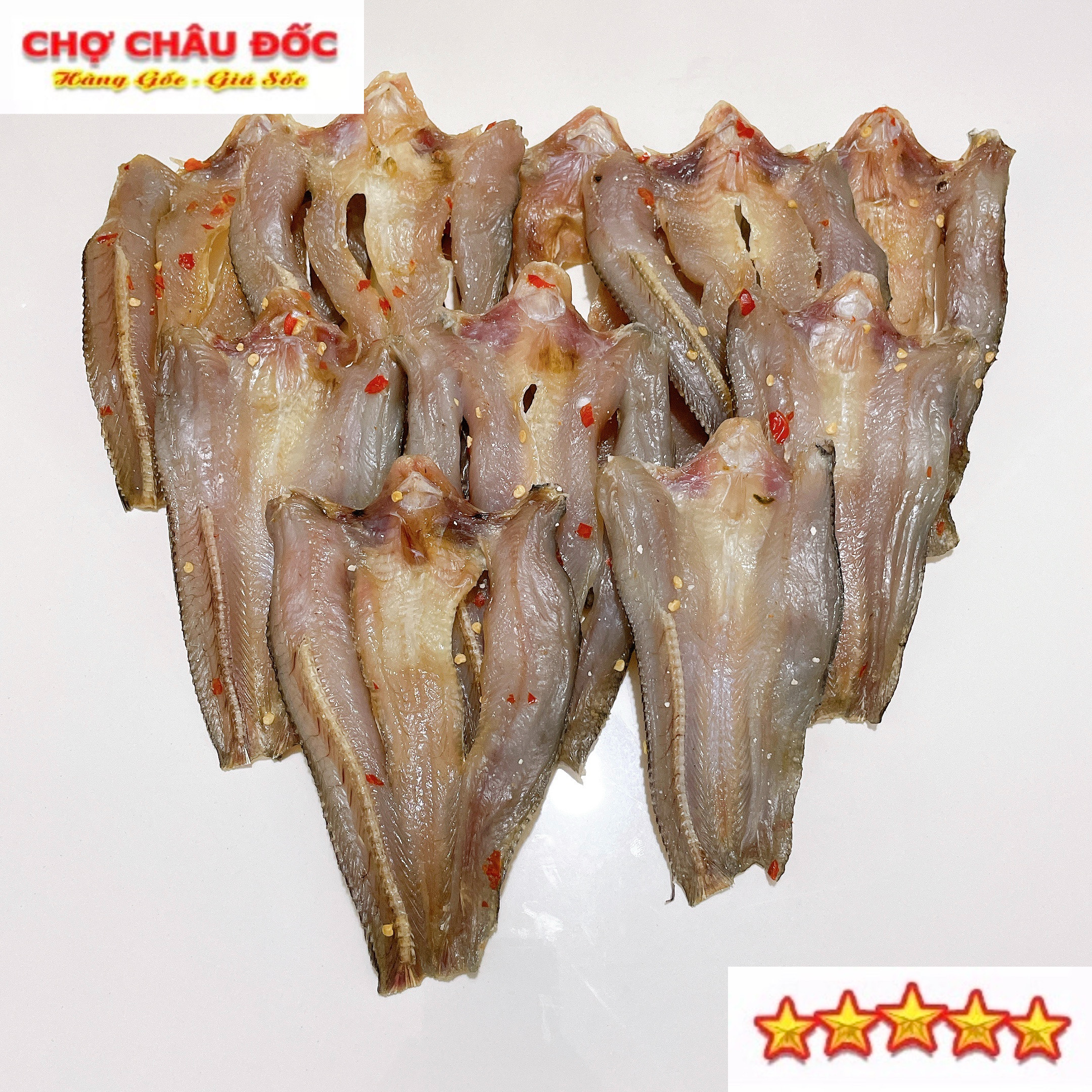 Gói 500gr khô cá lóc châu đốc loại con nhỏ thơm ngon khoảng 18 con 1kg