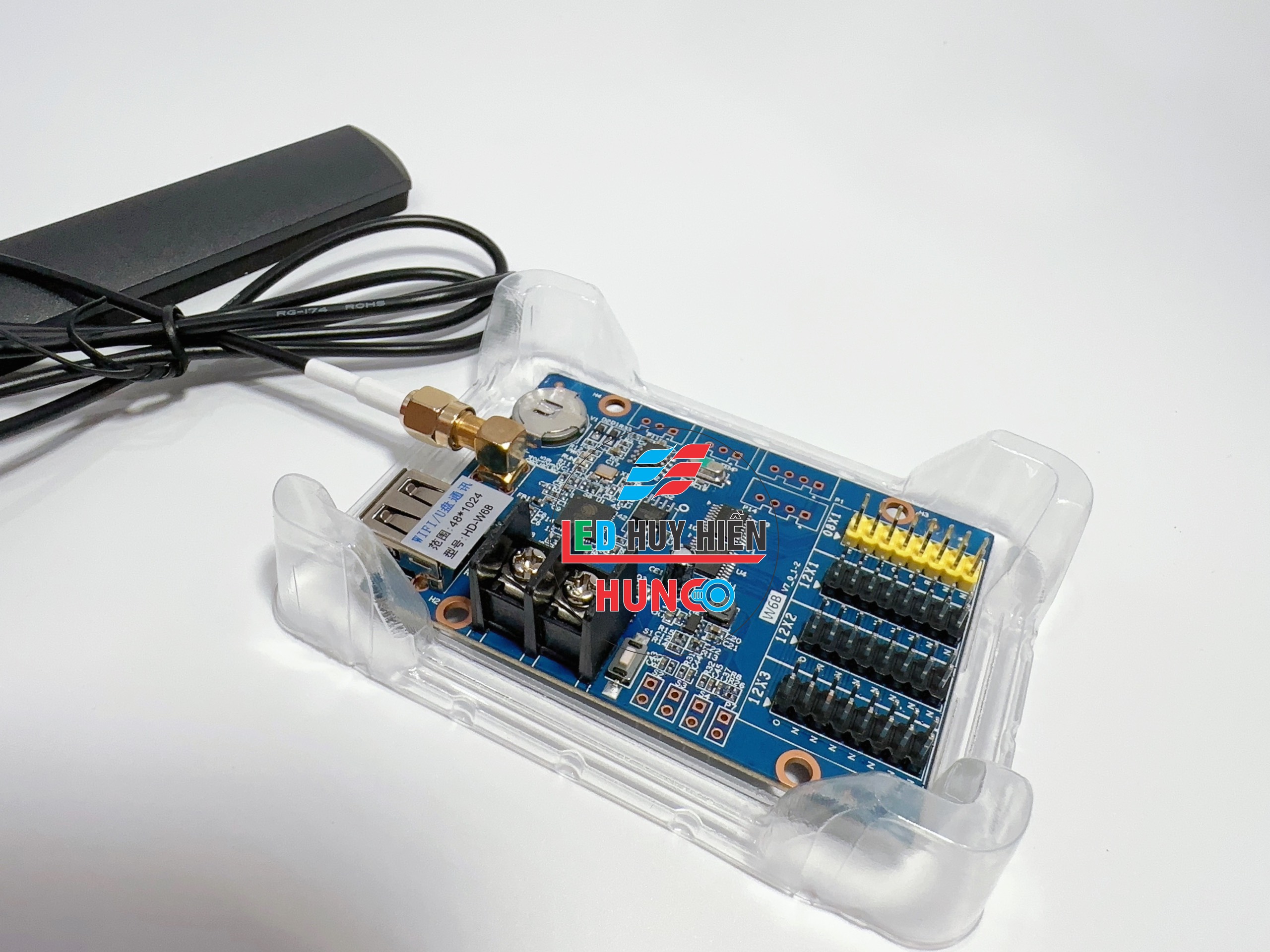 Card hd w6b hỗ trợ 3 tầng module led 1 3 màu