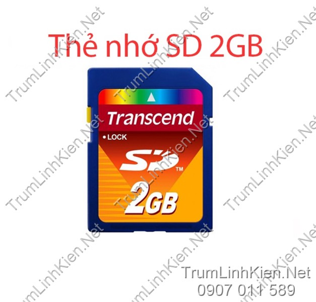 Thẻ nhớ sd 2gb transcend cho máy cnc - máy công nghiệp