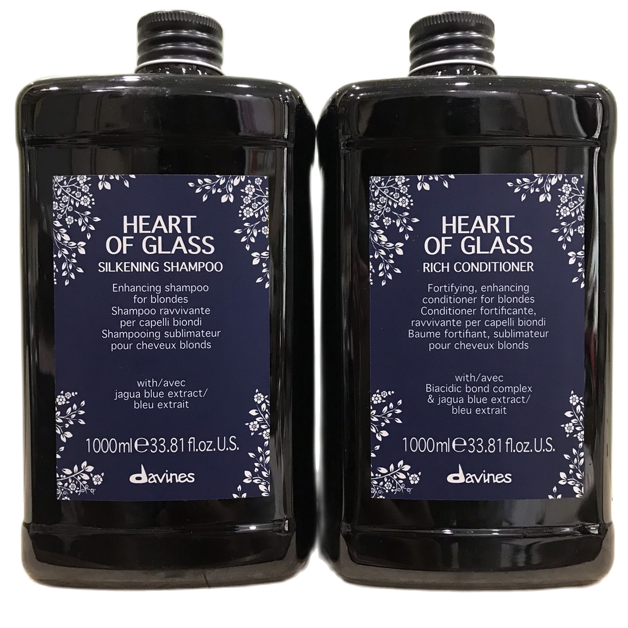 Dầu gội xả chuyên dụng cho tóc tẩy - tóc sáng màu davines heart of glass 1000mlX2