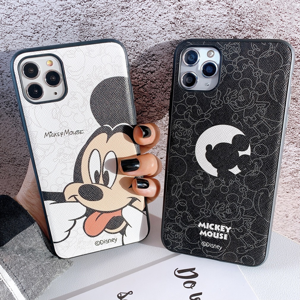 Ốp lưng da imd họa tiết mickey mouse