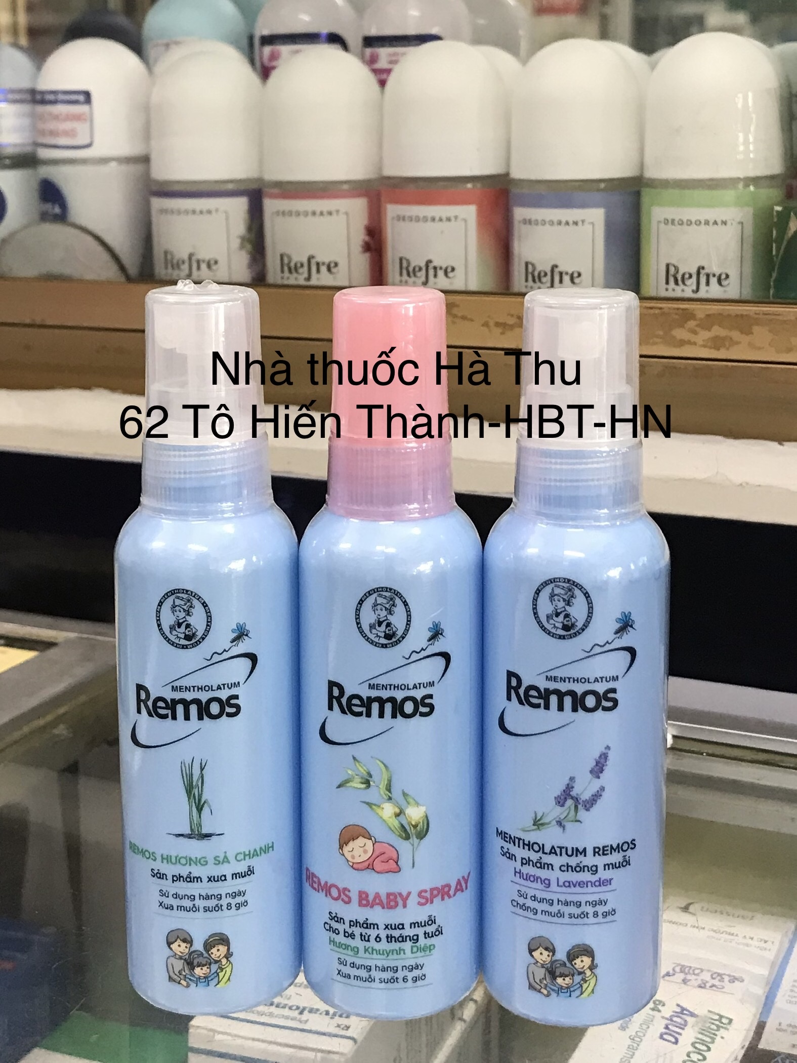 Xịt chống muỗi Remos các loại - cho người lớn và trẻ em từ 6 tháng tuổi