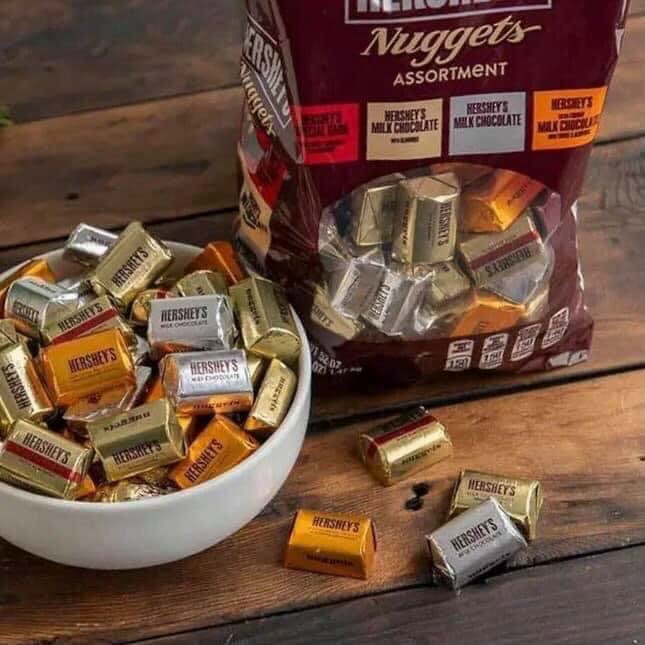 Socola Hershey Nuggets 145viên nhập từ MỸ ( HSD;3/2023)