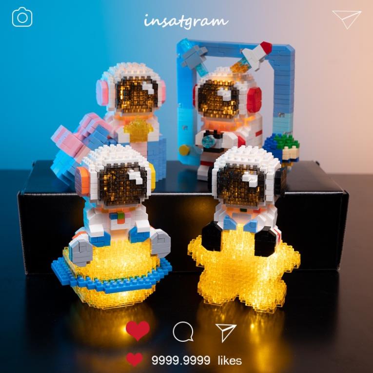 Bộ đồ chơi lego lắp ráp mô hình phi hành gia dễ thương cho bé