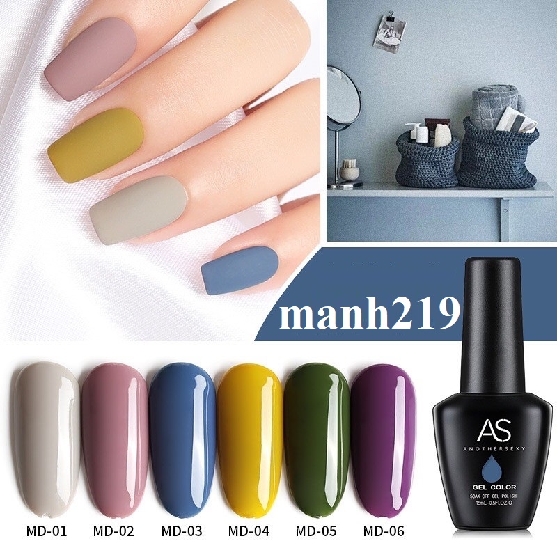 Sơn gel as mã md chai 15ml chính hãng - sinailmi