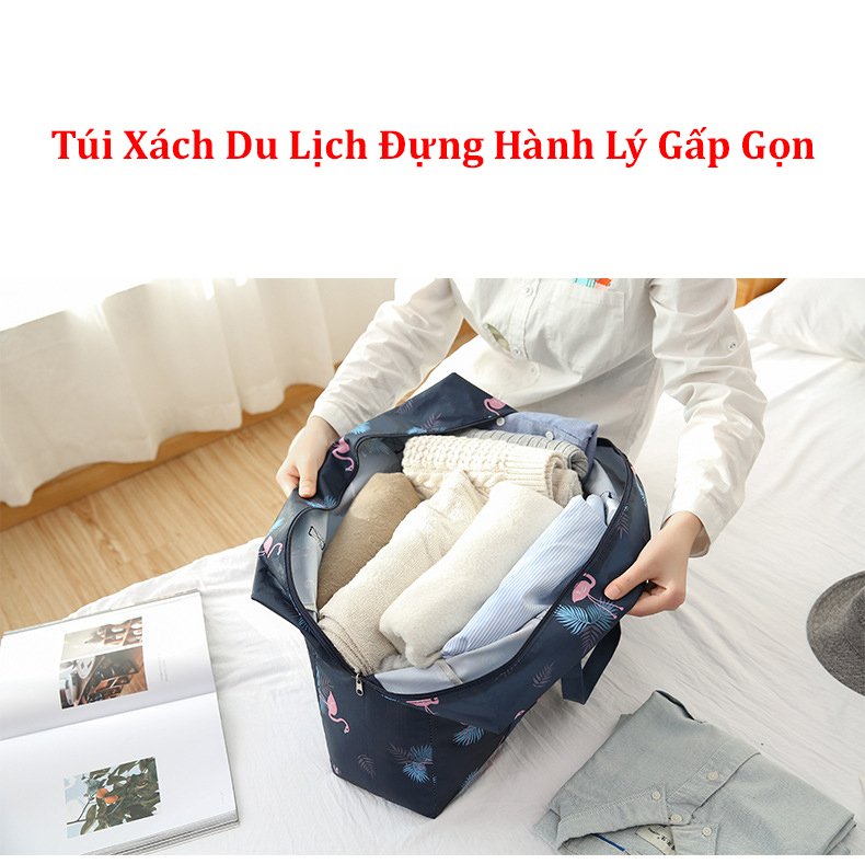 Túi Xách Đựng Đồ Du Lịch Dung Tích Lớn Chất Liệu Bền Đẹp Có Thể Gấp Gọn Túi Đựng Quần Áo