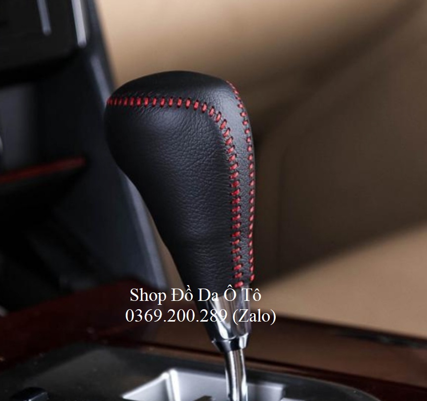 Bao da bọc cần số các đời ô tô Toyota Camry AT da bò thật khâu tay thủ công tỉ mỉ, mẫu thiết kế mới