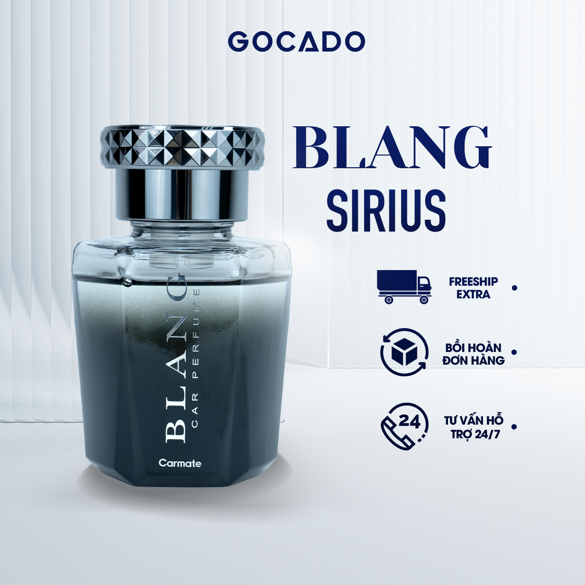 Nước hoa ô tô cao cấp gocado - blang sirius white musk