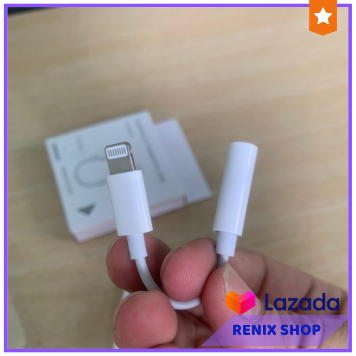 Đầu chuyển đổi từ Lightning sang Jack 3.5 Chính Hãng cho iphone ip7/plus ip8/plus ipX/Xs ...