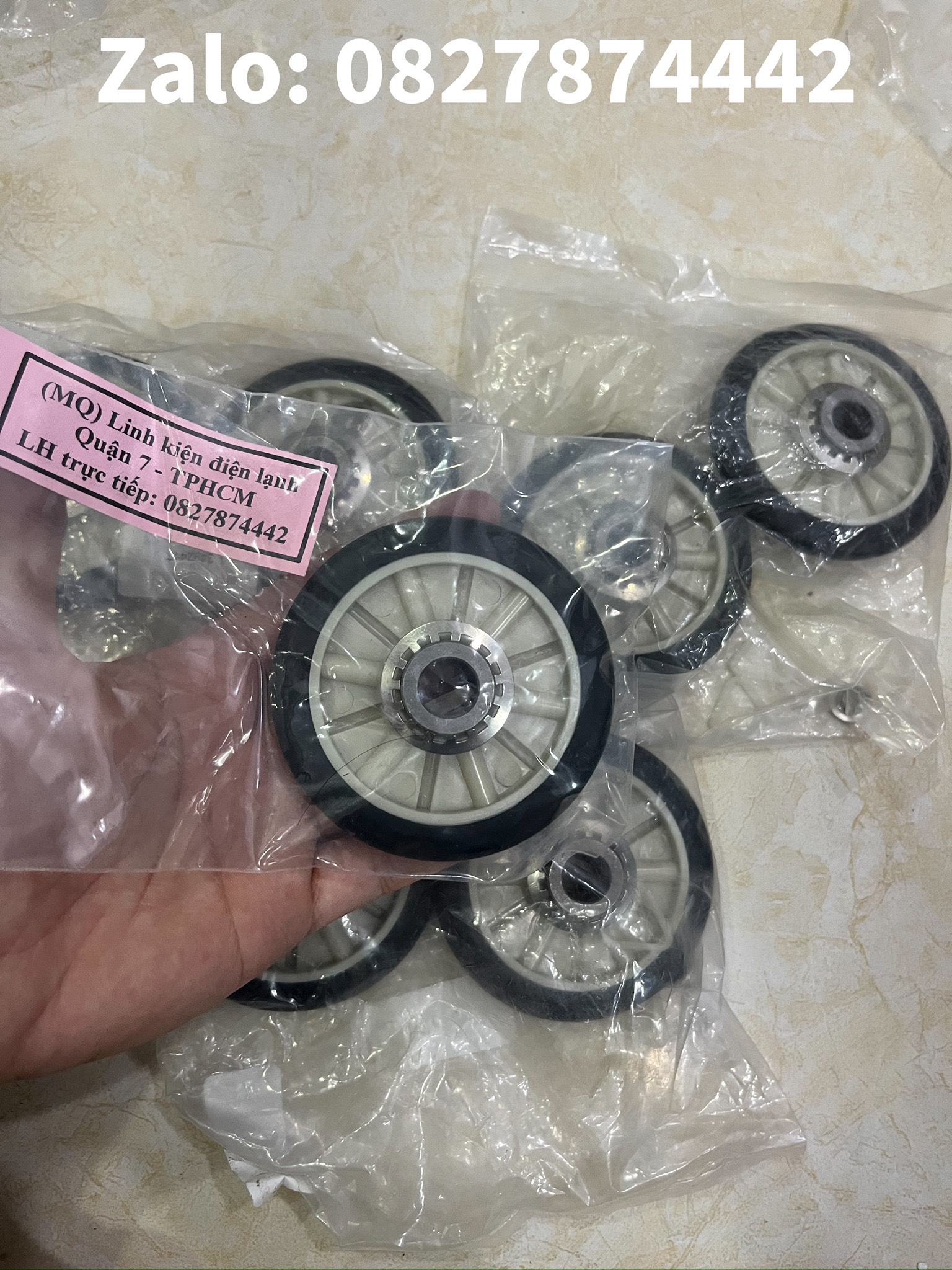 Bánh tỳ đỡ lồng máy sấy whirlpool dùng chung 3lwed4705, 3lwed4815