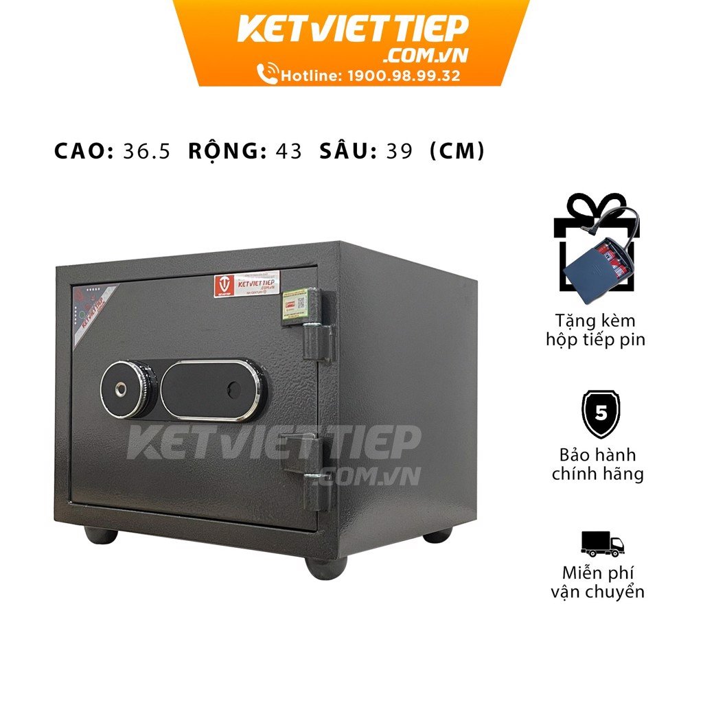 Két sắt mini việt tiệp chống cháy siêu cường kvtsc215 khóa vân tay kết hợp điện tử màu đen nặng 56kg miễn phí vận chuyển toàn quốc - công ty két sắt an toàn việt tiệp