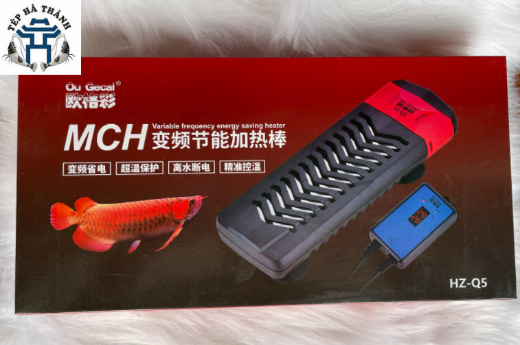 Sưởi bể cá ou gecai hzq5 - sưởi bể cá cao cấp có bộ điều khiển
