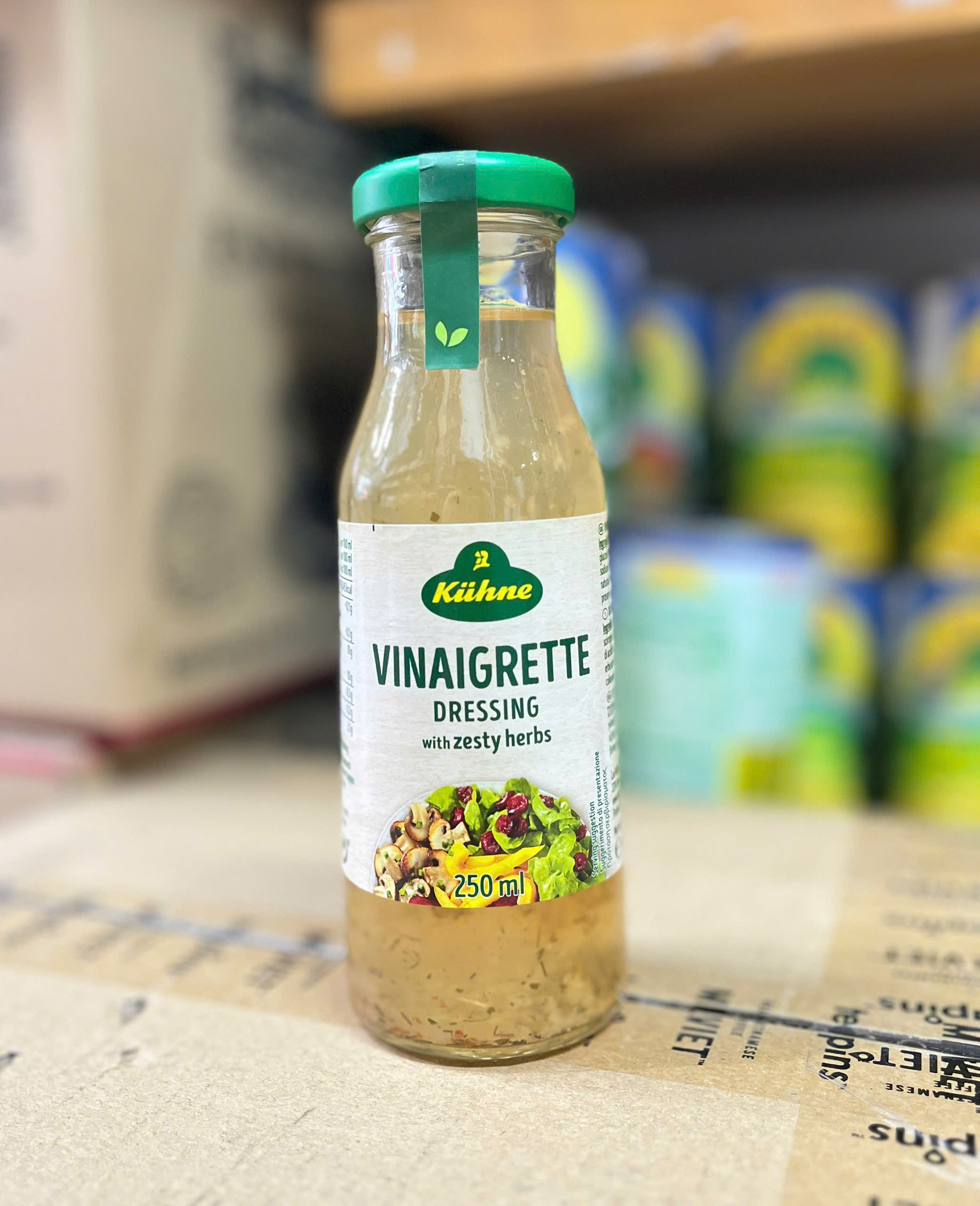 Date 11/27 Sốt giấm trộn salad Kiihne Kuehne 250ml - Dressing Vinaigrette