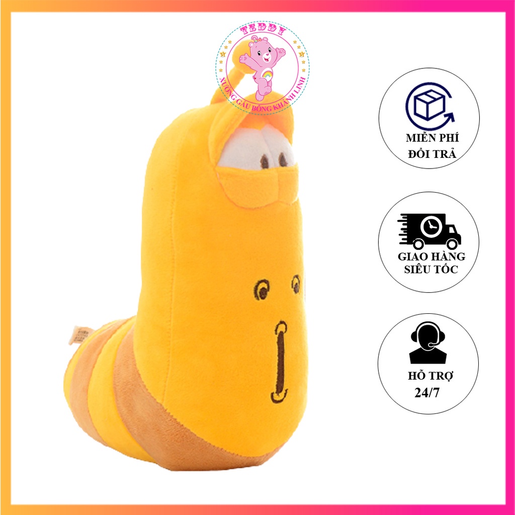 💝sỉ giá xưởng💝 gấu bông sâu larva gabotabo gối ôm hình sâu larva vàng siêu to khổng lồ siêu dễ thương hàng cao cấp