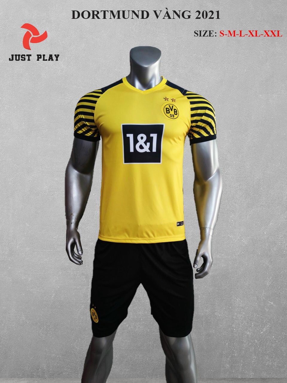 [HCM]Bộ quần áo đá banh CLB Dortmund Vàng 2022