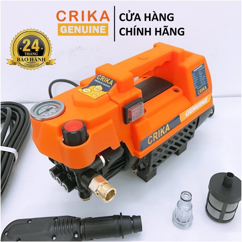 Máy rửa xe đa năng crika 1900w - hàng chính hãng - có chỉnh áp ( bảo hành 2 năm 1 đổi 1)