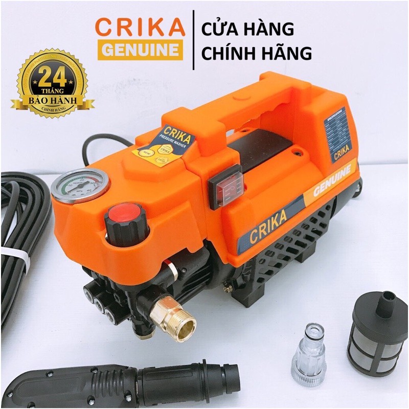 Máy rửa xe đa năng crika 1900w - hàng chính hãng - có chỉnh áp  bảo hành 2