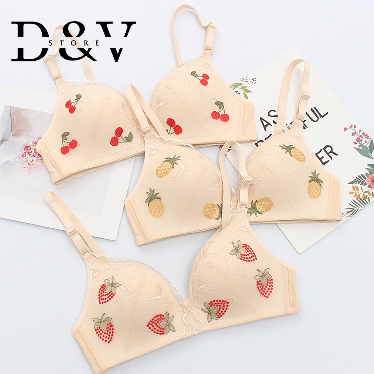 Áo Lót, Áo Ngực Su Ren Hoa Quả Không Gọng Đệm Mỏng Siêu Hot Kute (Thời Trang Đại Vân)