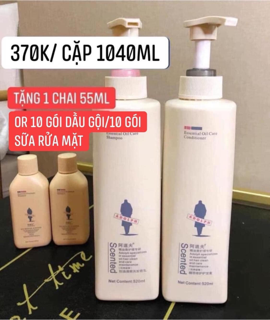 Cặp dầu gội xả hãng ADOLPH siêu thích