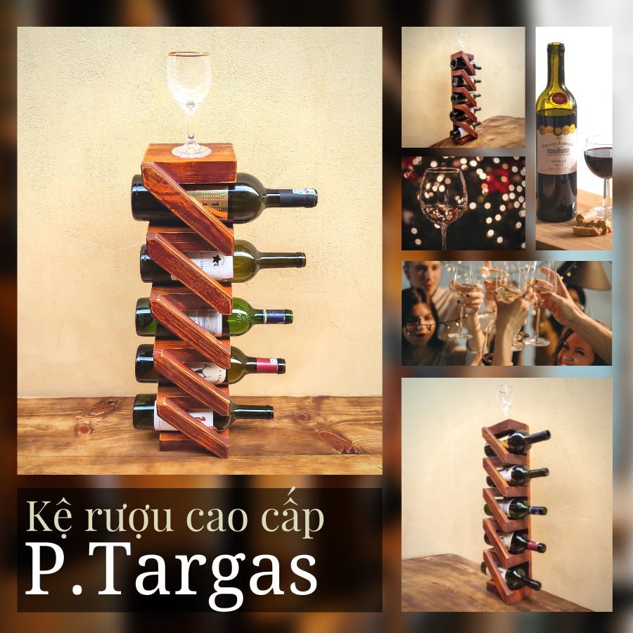 Kệ Rượu Treo Tường KR02