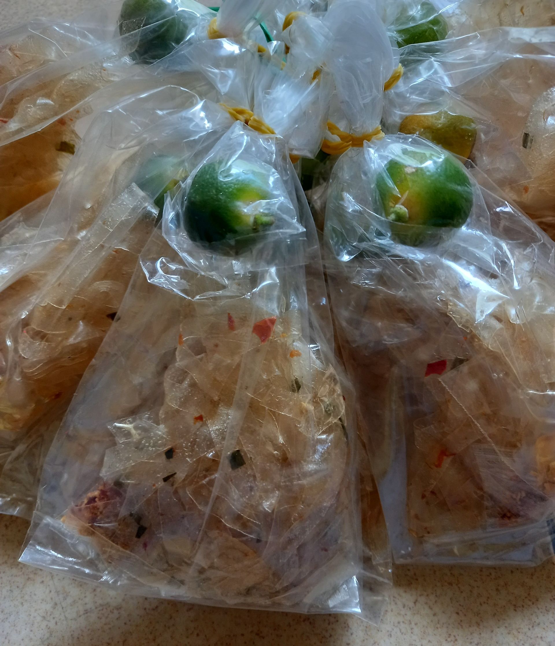 Xâu 10 bịch bánh tráng phơi sương sợi dẻo tôm bánh tráng tắc muối hành phi thơm ngon bánh tráng dẻo sợi tôm Tây Ninh Bánh tráng ăn vặt siêu ngon - 1997FOOD