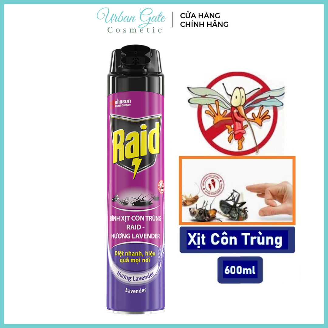 Spray insect raid incense lavender 600ml-spray mosquito raid lavender
