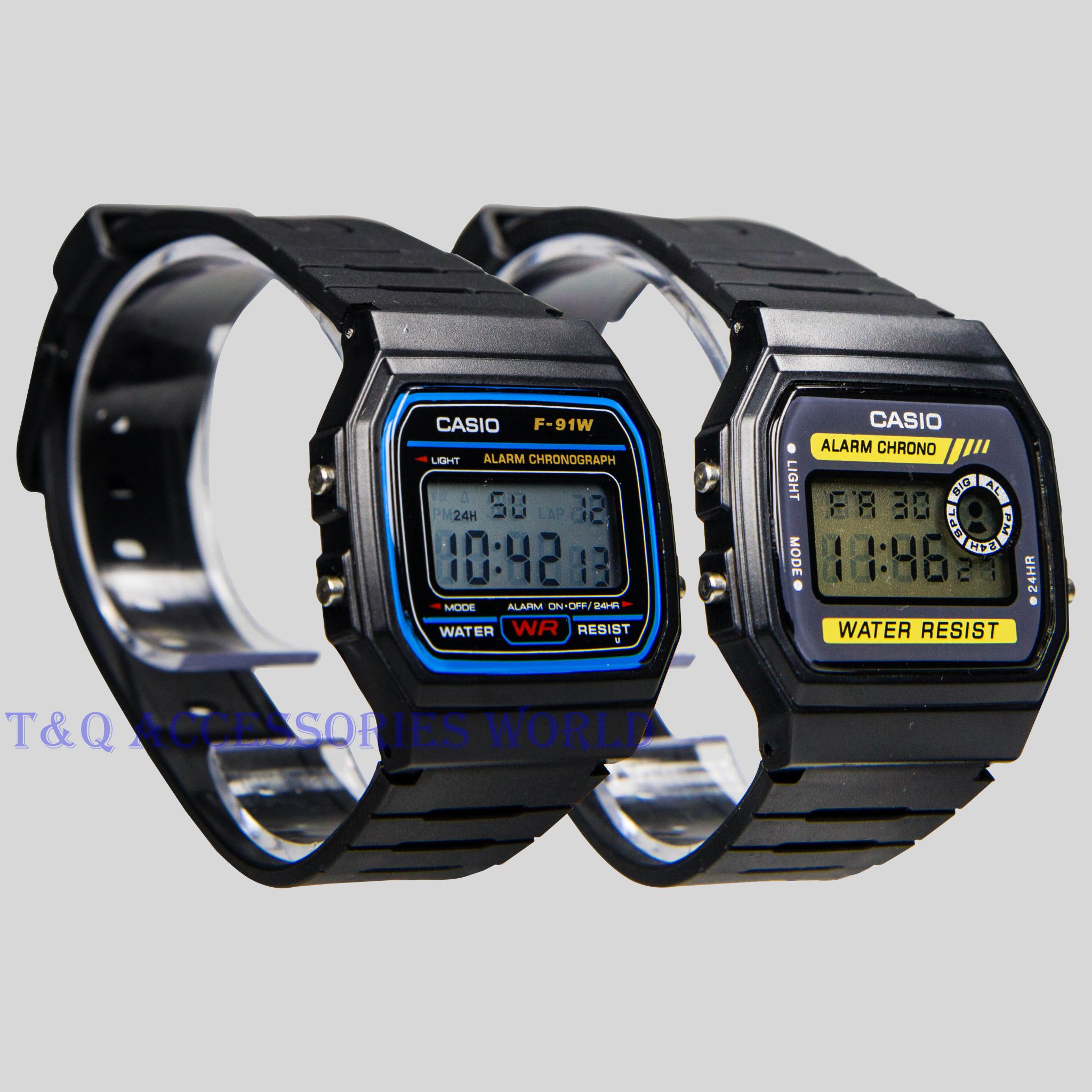[COMBO BỘ ĐÔI CASIO HUYỀN THOẠI] Bộ đôi đồng hồ Casio F - 91W và F - 94W chính hãng siêu bền, Đồng hồ điện tử Casio, Đồng hồ Casio huyền thoại