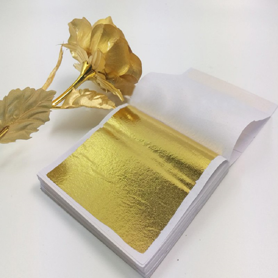 Set 10 lá foil vàng trang trí,lá foil vàng làm handmade, epoxy resin