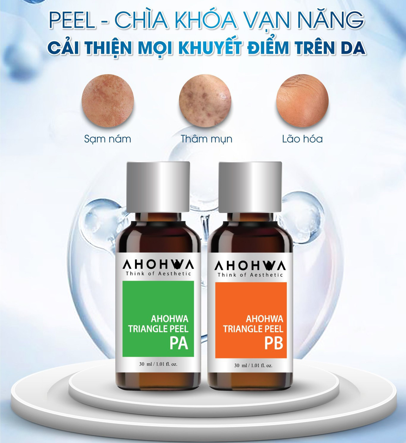 Dung Dịch Peel PA/PB Ahohaw Triangle Peel -chính hãng