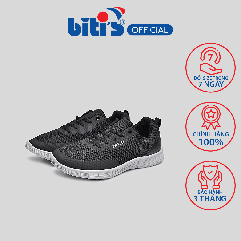 Giày Thể Thao Biti's Nam Nữ Màu Đen BSM004300DEN