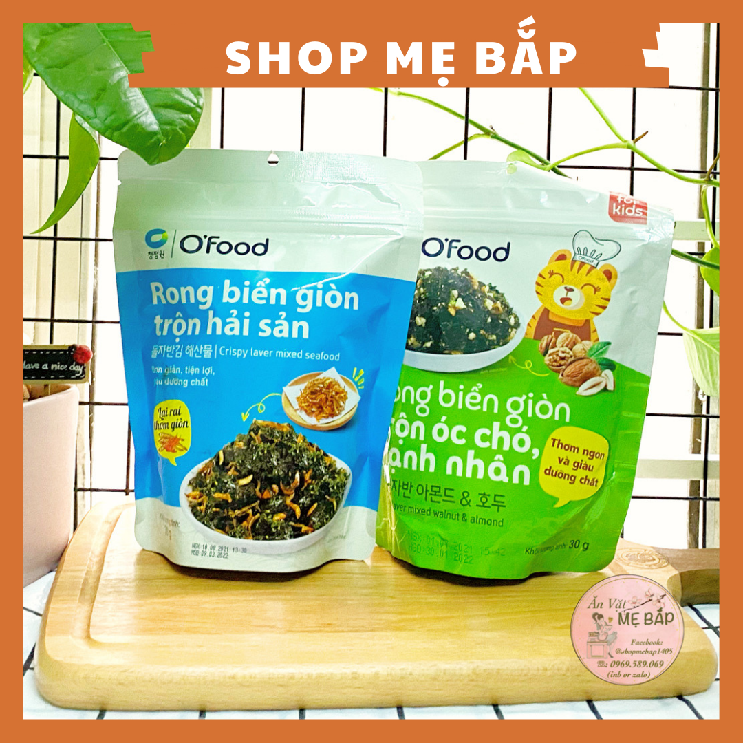 Rong Biển Trộn Cơm Rắc Cơm Ofood 30g- Dùng Cho Bé Từ 12 Tháng - Shop Mẹ Bắp
