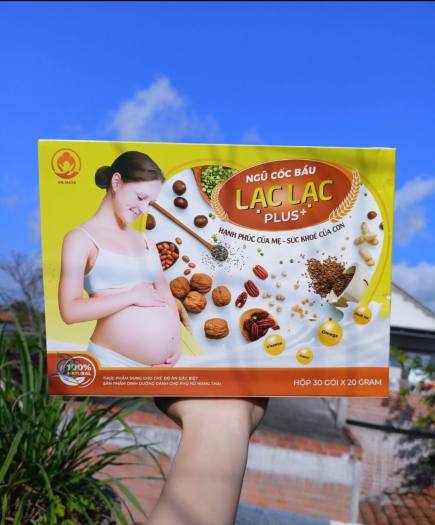 Ngũ cốc bà bầu siêu dinh dưỡng Lạc Lạc plus mẫu mới gấp đôi canxi, bổ sung hạt Sachi - Hộp 30 gói Ngũ cốc bà bầu Lạc Lạc plus bổ sung hạt Sachi (Hộp 30 gói)