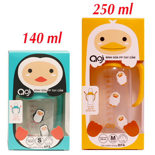 Bình sữa pp tay cầm agi 140ml/250ml
