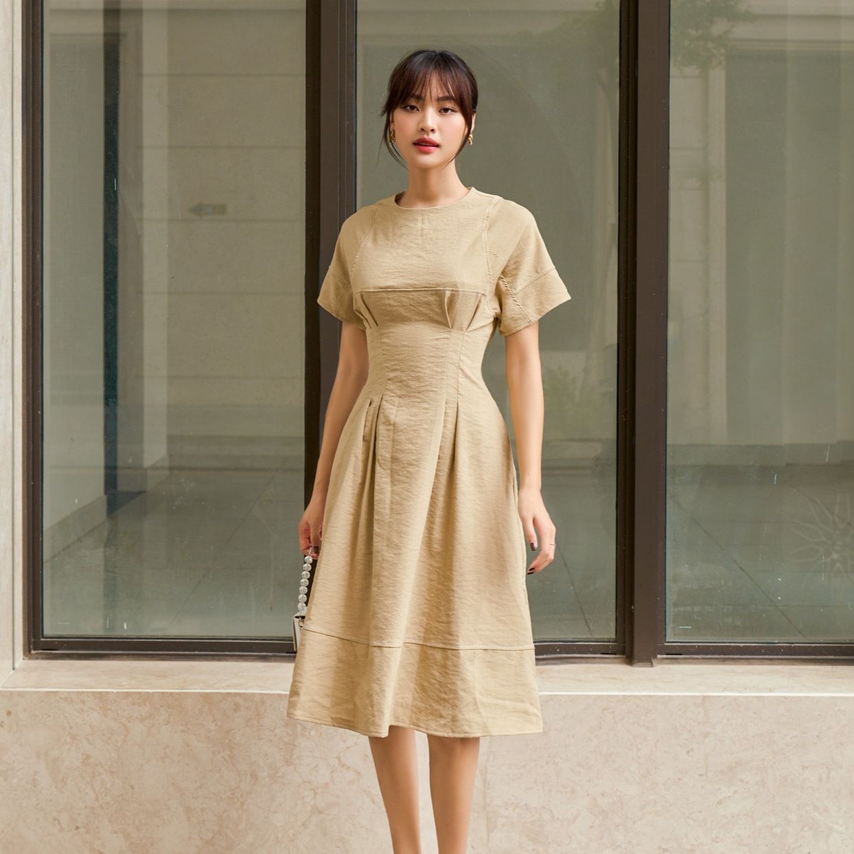 Olv - đầm leilani tan dress