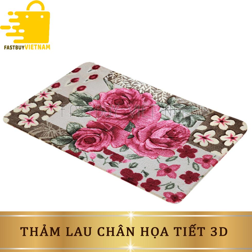 Thảm Lau Chân Họa Tiết 3D Siêu Xinh Thấm Nước Cực Nhanh, Chống Trơn Trượt Chất Liệu Mềm Dễ Vệ Sinh Dùng Cho Nhiều Không Gian Khác Nhau Như Nhà Tắm, Nhà Bếp, Phòng Khách, Phòng Ngủ, Văn Phòng Công Ty, Xe Hơi