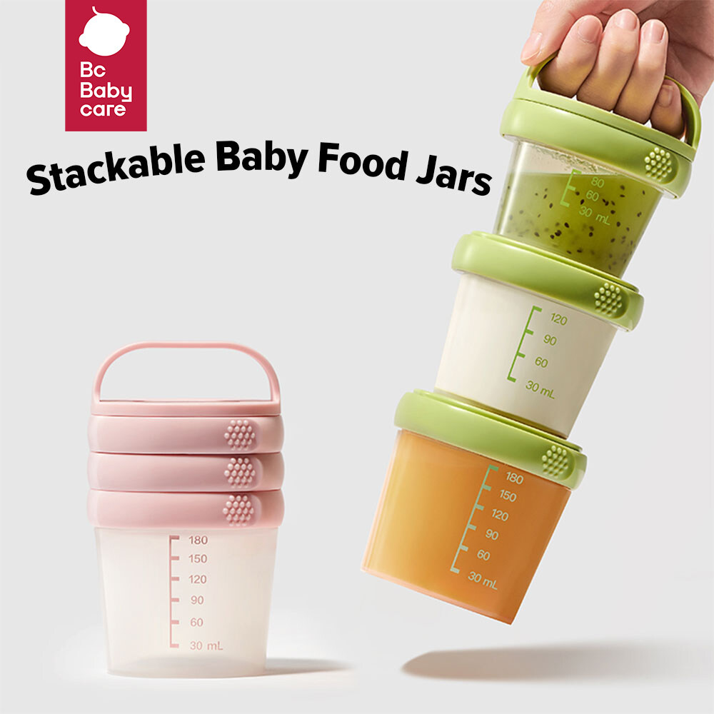 Bc Babycare Baby Food Storage Containers PP Snack Jar Stackable Food