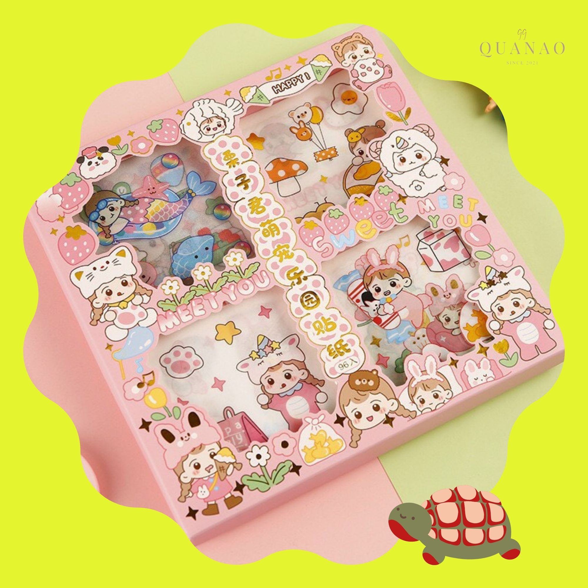 Sticker 96 miếng - dán cực xinh