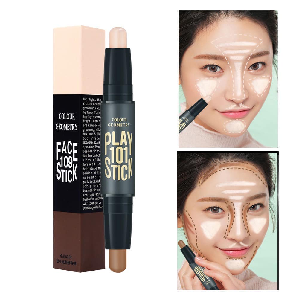 Bút Tạo Khối Và Che Khuyết Điểm 2 Đầu Lameila Contour & Hi-light Stick