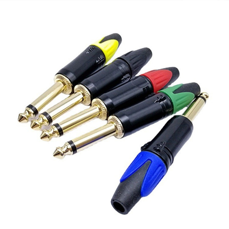 Giắc micro đực 6.5mm mono đầu mạ vàng # âm thanh