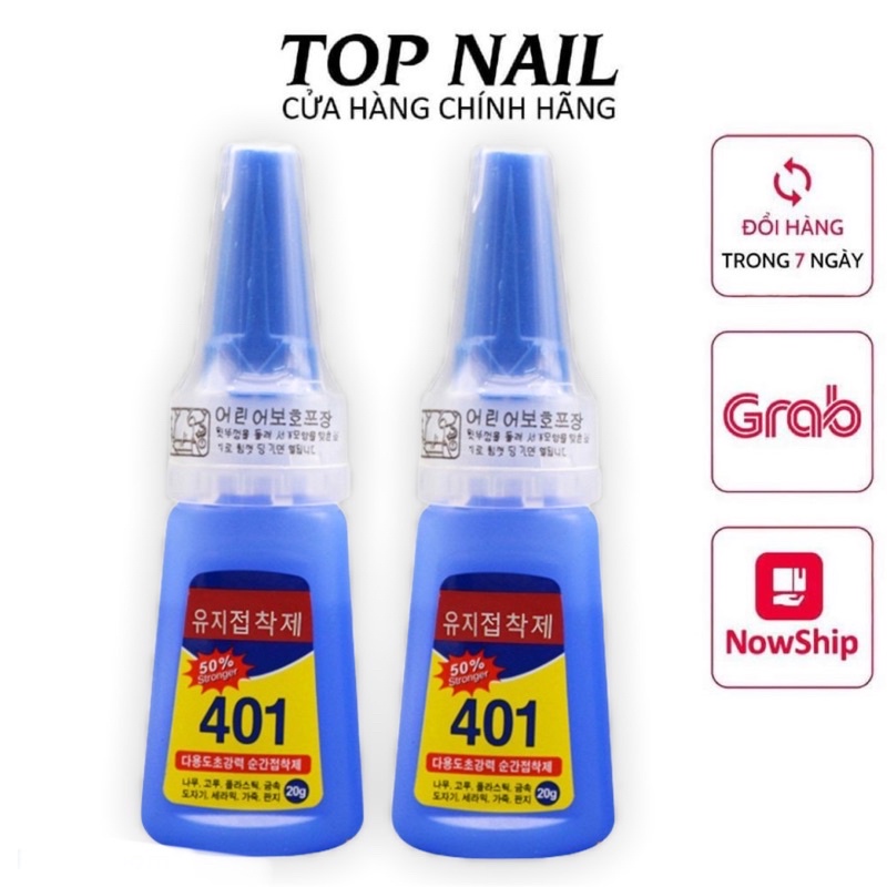 Keo dán móng 401 đá đá trang trí móng,dán móng siêu bền