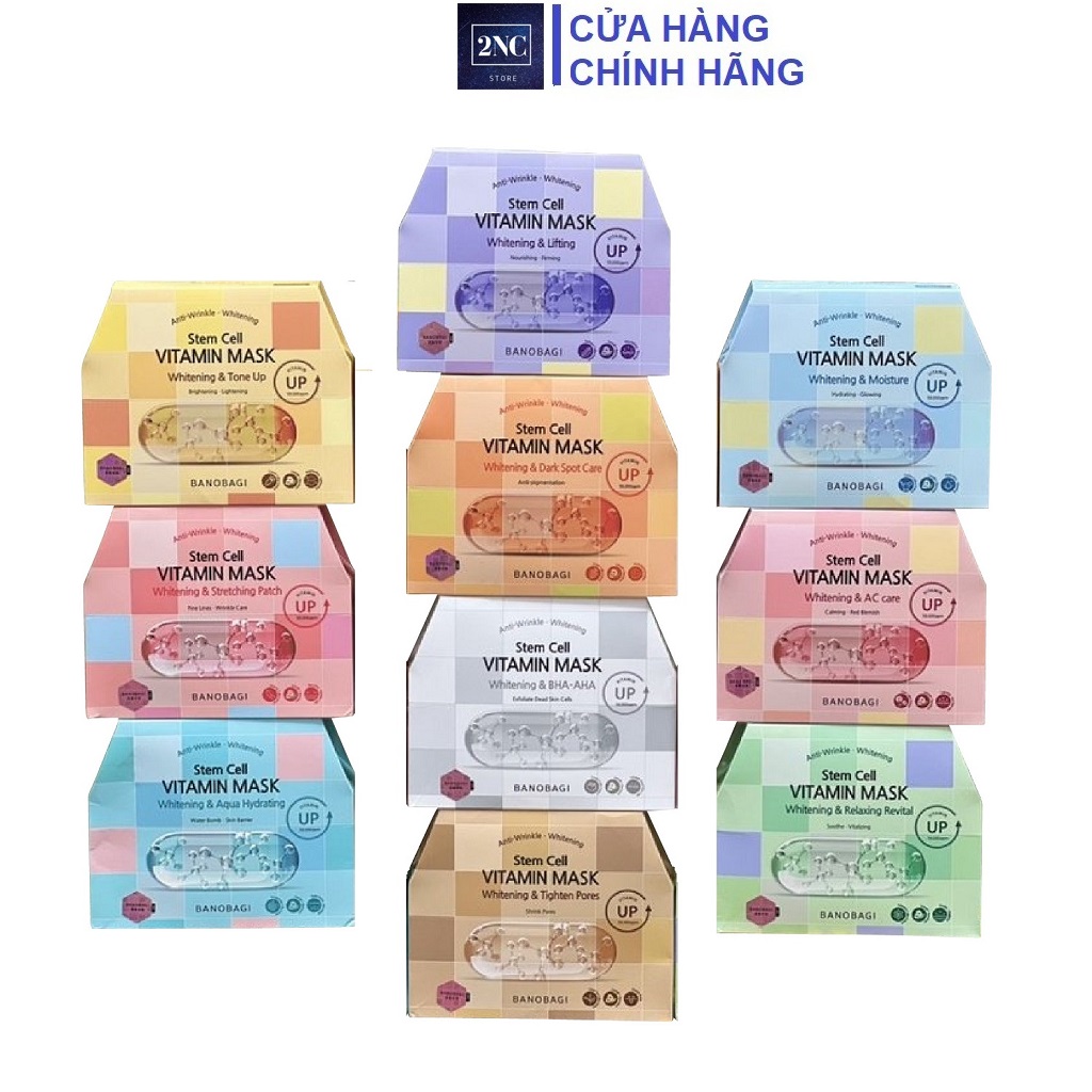 Combo 10 Miếng Mặt Nạ Banobagi Stem Cell Vitamin Mask 30g