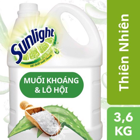 Nước rửa chén Sunlight trắng 3.8kg