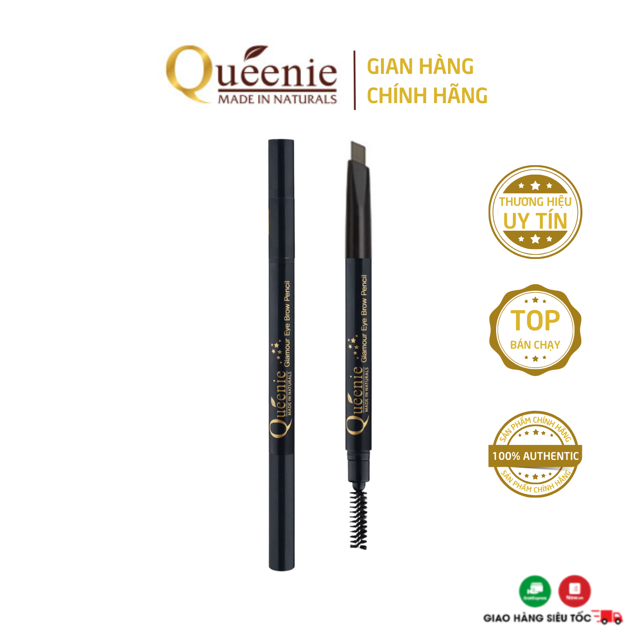 Chì kẻ mày định hình Queenie 0.2g - Mỹ phẩm Hàn Quốc.