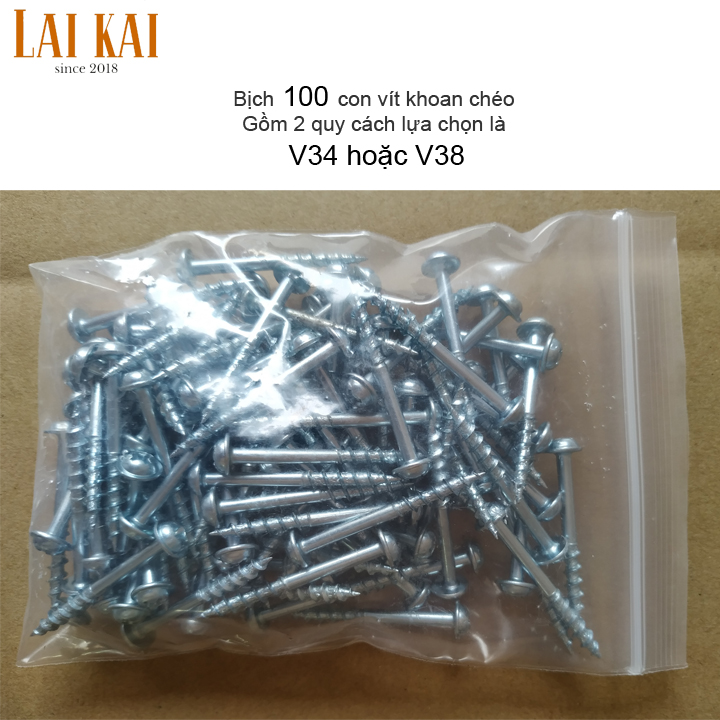 Vít khoan chéo v34 v38 bịch 100 con