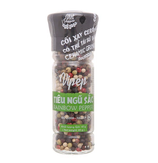 Tiêu ngũ sắc Vipep có cối xay