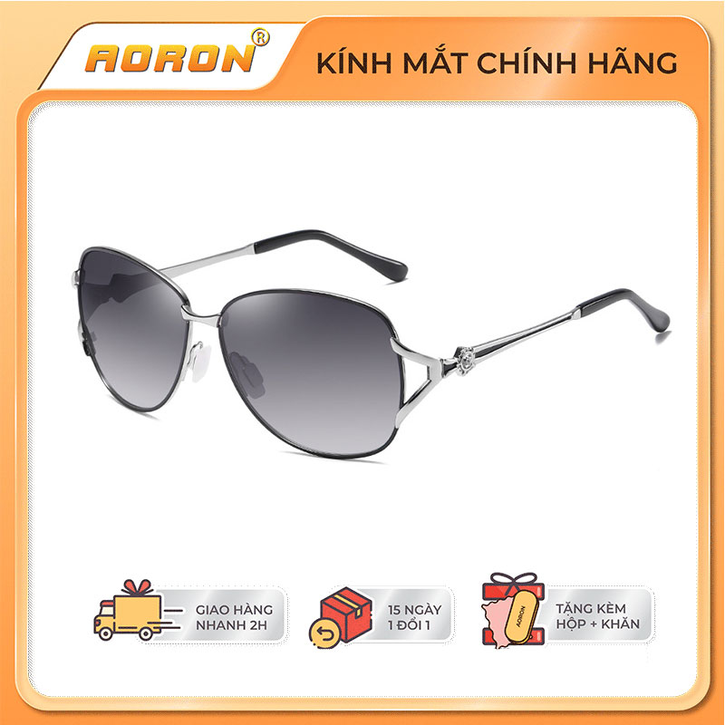 Kính Mắt Nữ Thời Trang Đi Biển, Mắt Kính Phân Cực Chống Chói Lóa Chống Tia UV Siêu Tốt - AK021 - KÍNH AORON - Gian Hàng Chính Hãng