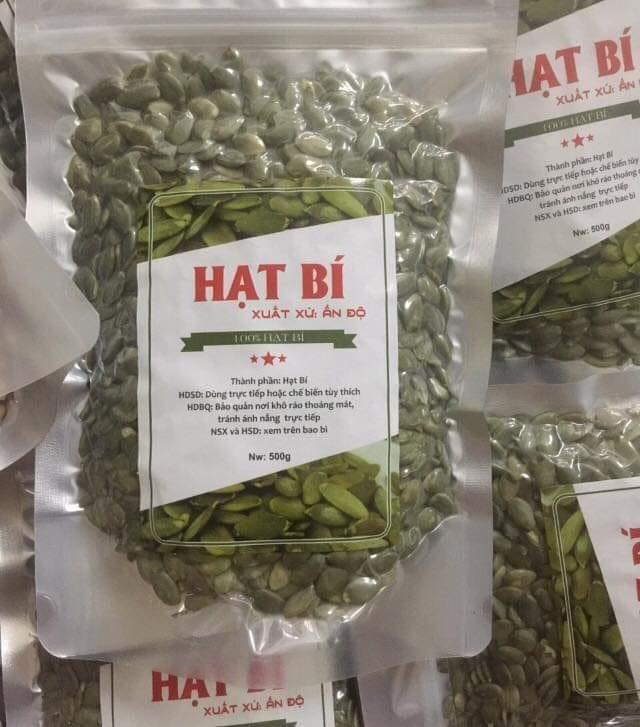 Túi hạt bí xanh ấn độ 500g