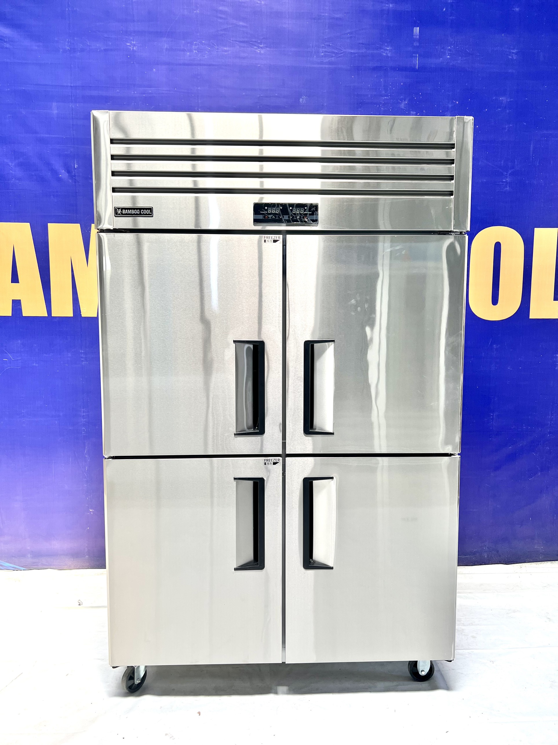 Tủ đông đứng inox BAMBOO COOL 4 cửa. Model HPDD-4INDC Miễn ship, Hỗ trợ